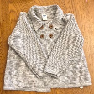 Girls 4 Button Sweater